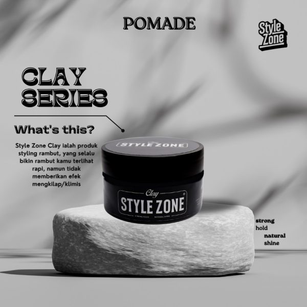 Style Zone Pomade (Clay) Hair Style Pria