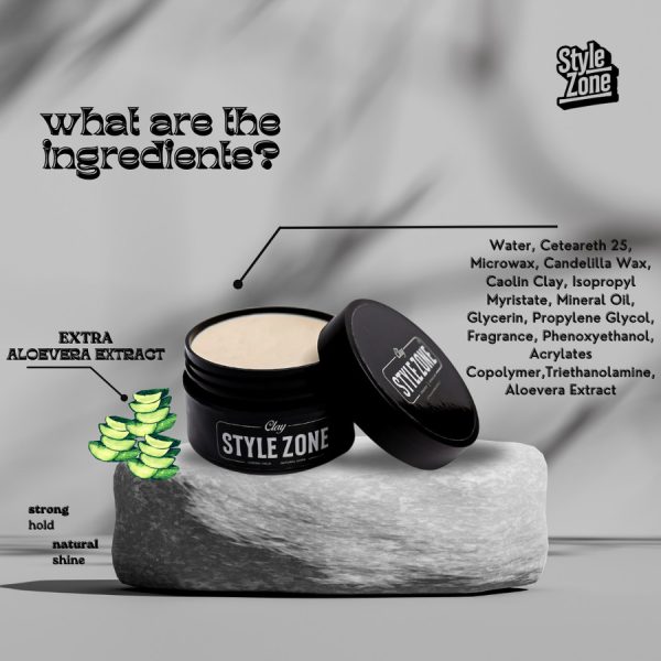 Style Zone Pomade (Clay) Hair Style Pria - Gambar 2