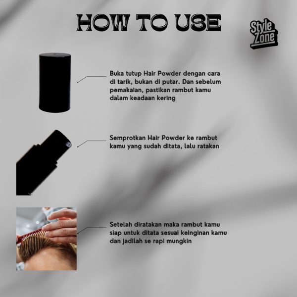 Style Zone Pomade (Powder) Hair Style Pria - Gambar 3